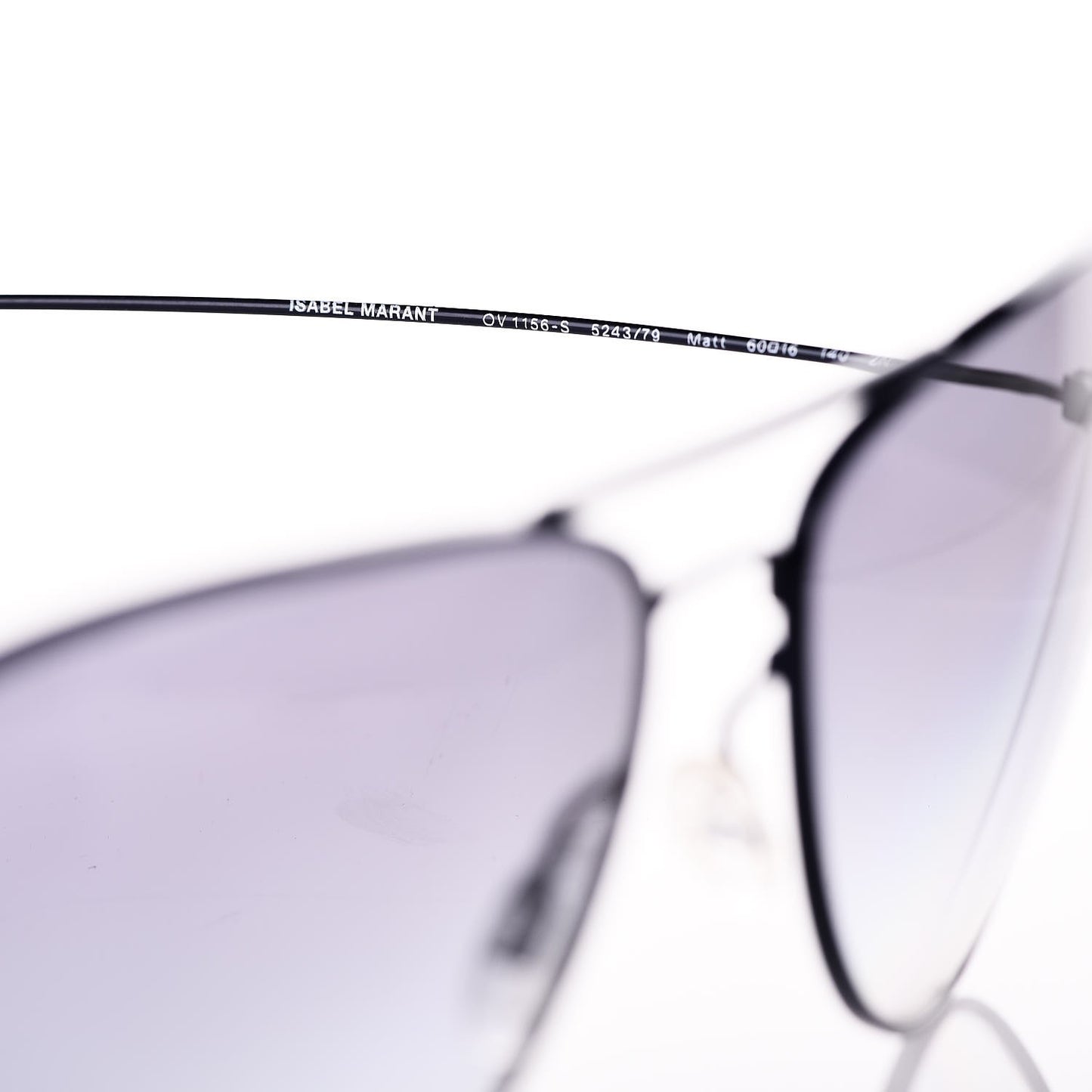 Matt Round Sunglasses Navy Blue
