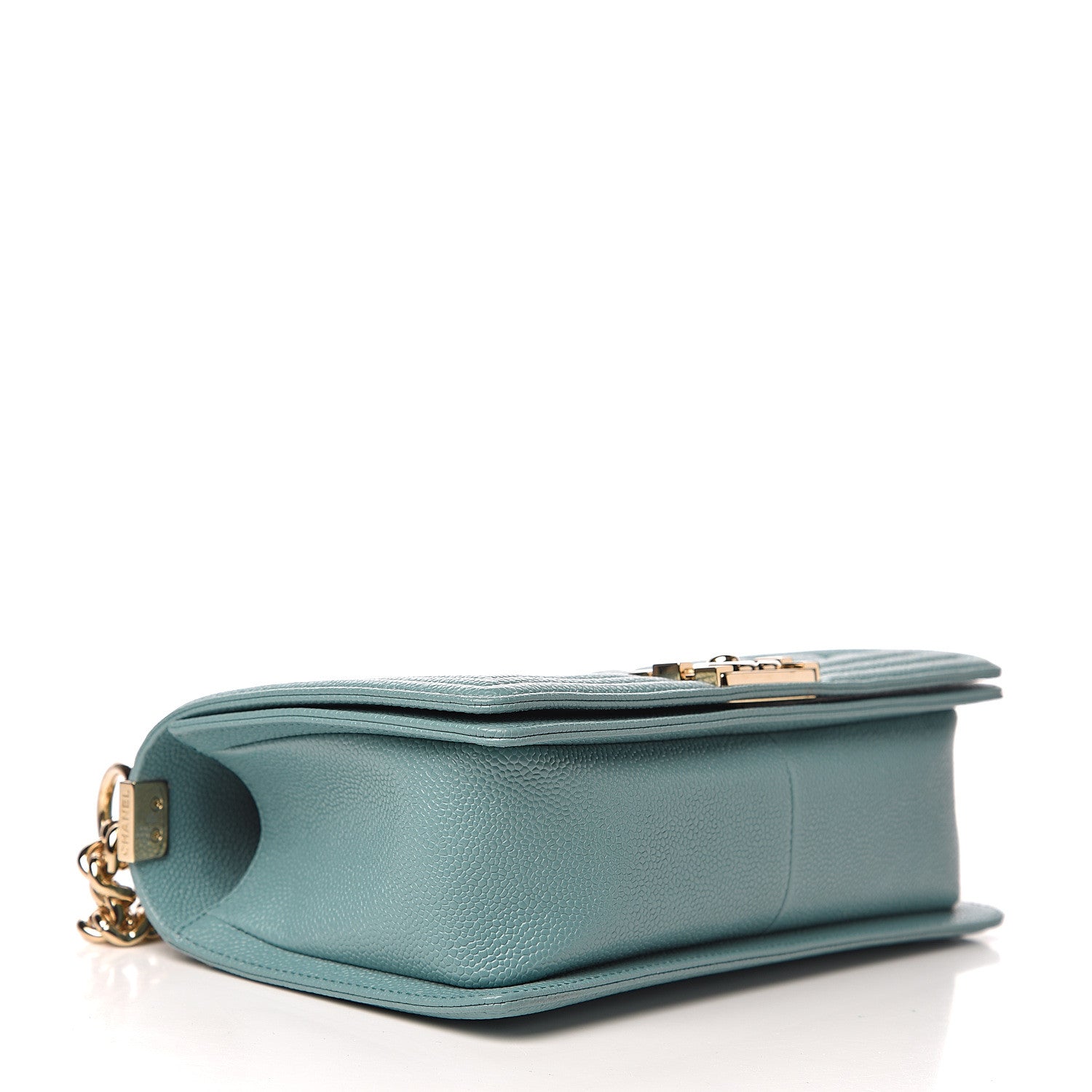 Chanel Caviar Quilted Medium Boy Flap Light Blue 3 of 9