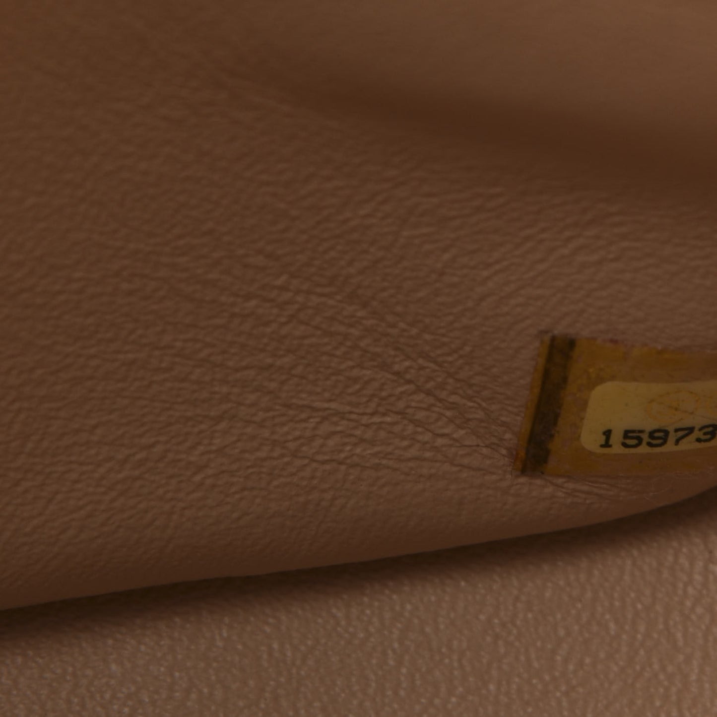 Lambskin Quilted Jumbo Double Flap Beige
