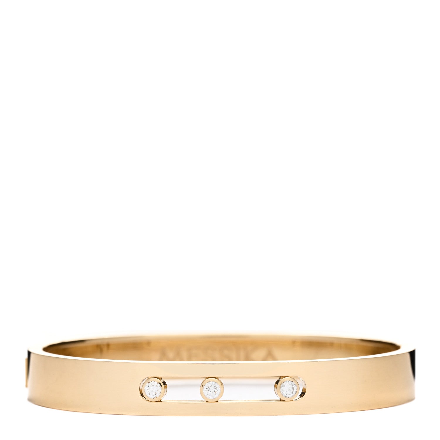 Messika 18K Yellow Gold Diamond Move Joaillerie Bangle Bracelet 1 of 3