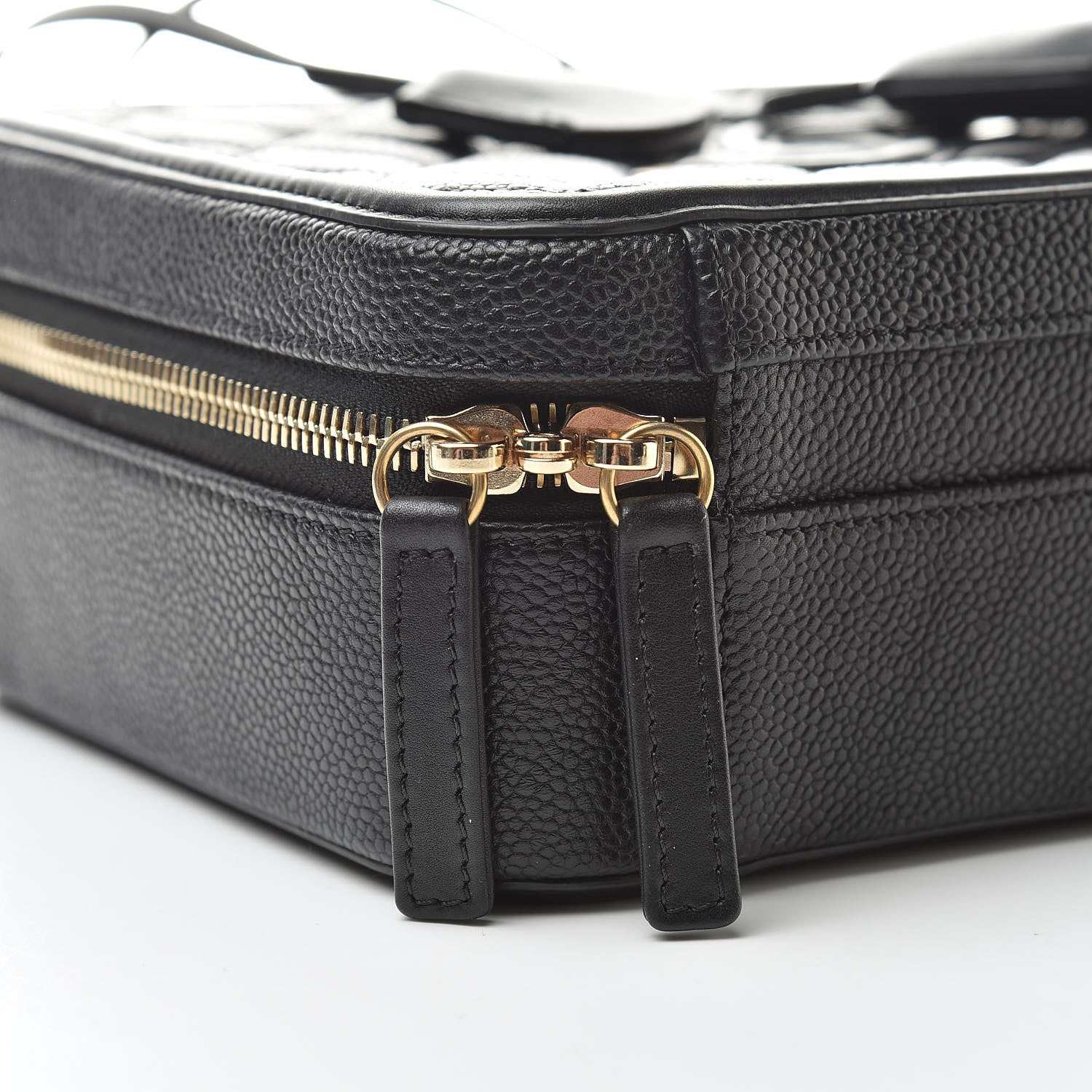 Chanel Caviar Quilted Medium CC Filigree Vanity Case Black 9 of 12