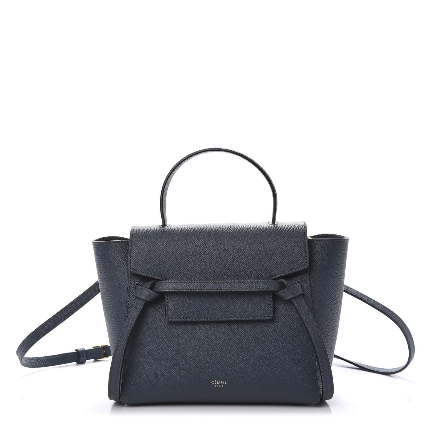 Grained Calfskin Nano Belt Bag Slate