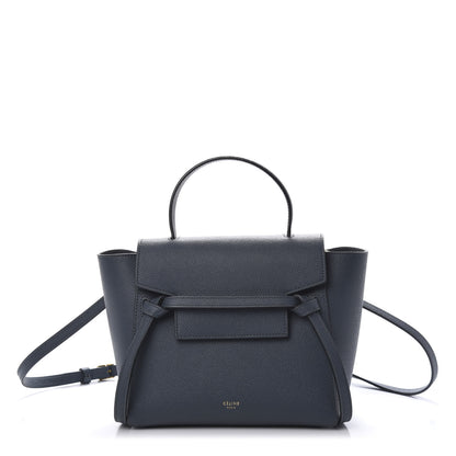 Celine Grained Calfskin Nano Belt Bag Slate 1 of 8