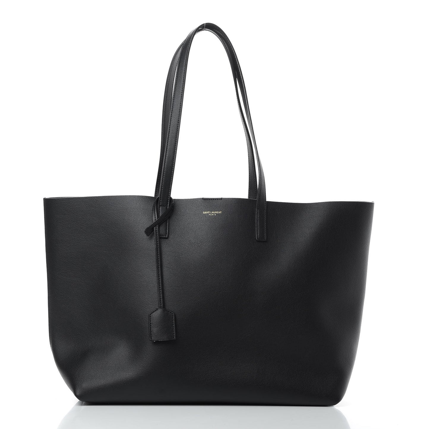 Calfskin Large Shopping Tote Black