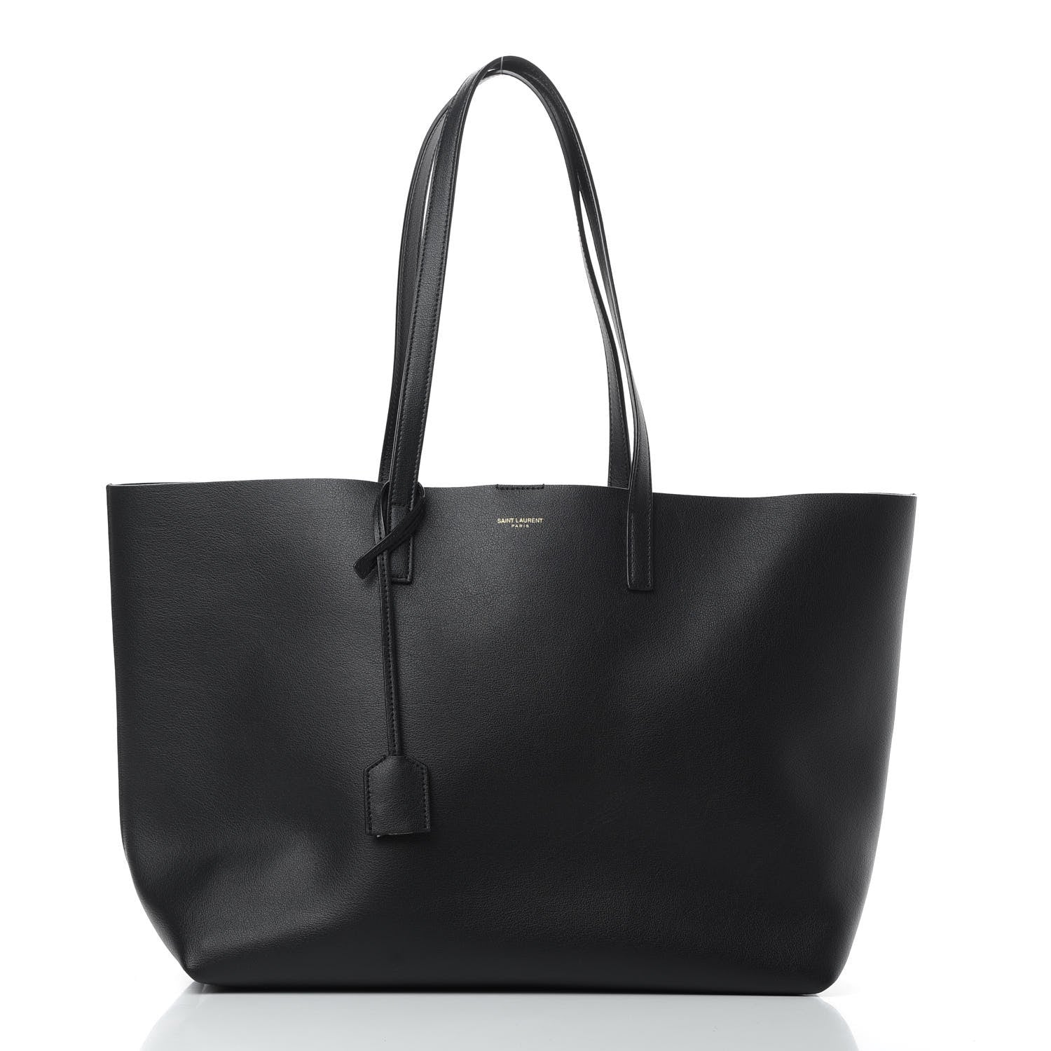 Saint Laurent Calfskin Large Shopping Tote Black 3 of 11