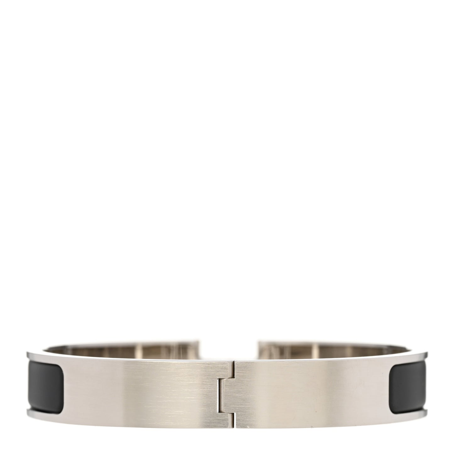 Matte Enamel Narrow Clic Clac HH Bracelet GM Black