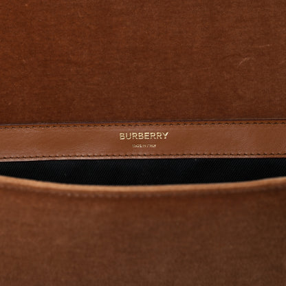 Burberry Velvet Quilted Medium Lola Bag Brown 7 of 9