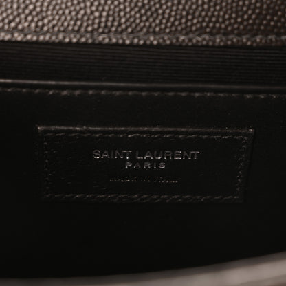 Saint Laurent Grain De Poudre Small Monogram Kate Satchel Black 7 of 12