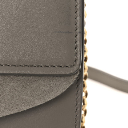 Chloe Calfskin Suede C Clutch With Chain Motty Grey 12 of 13