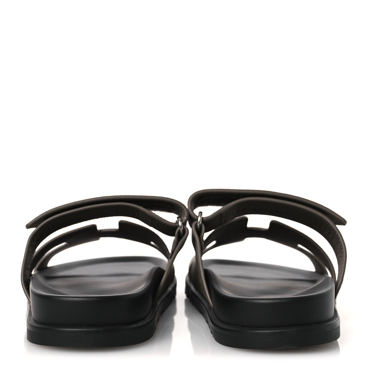 Hermes Epsom Womens Chypre Sandals 38 Etoupe 6 of 11