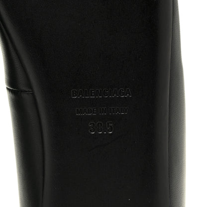 Balenciaga Calfskin BB Knife Pointy Toe Ballerina Flats 38.5 Black 7 of 12