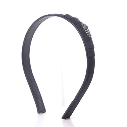 Gucci Grosgrain Childrens Logo Bow Headband Black 4 of 6