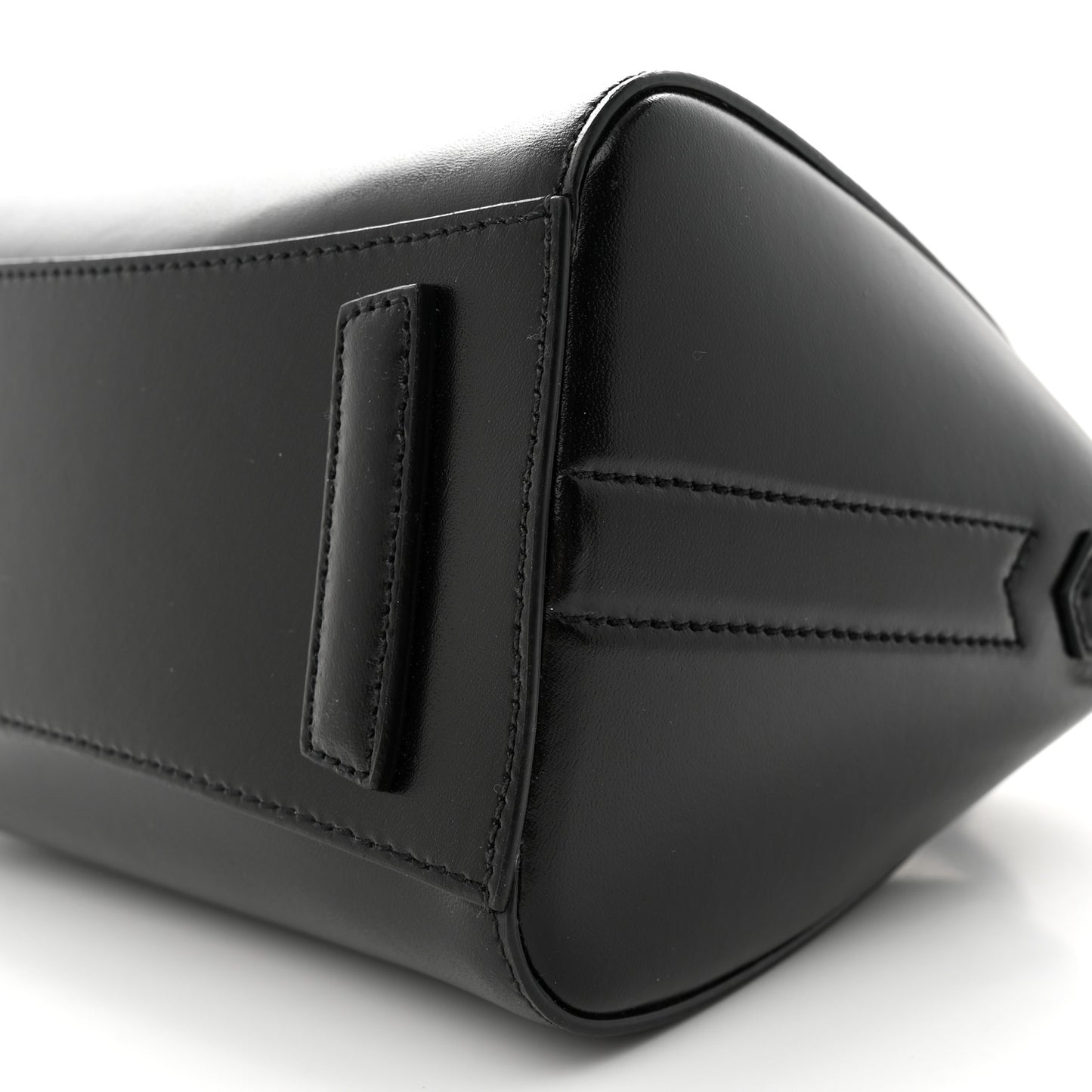 Shiny Lord Calfskin Mini Antigona Black