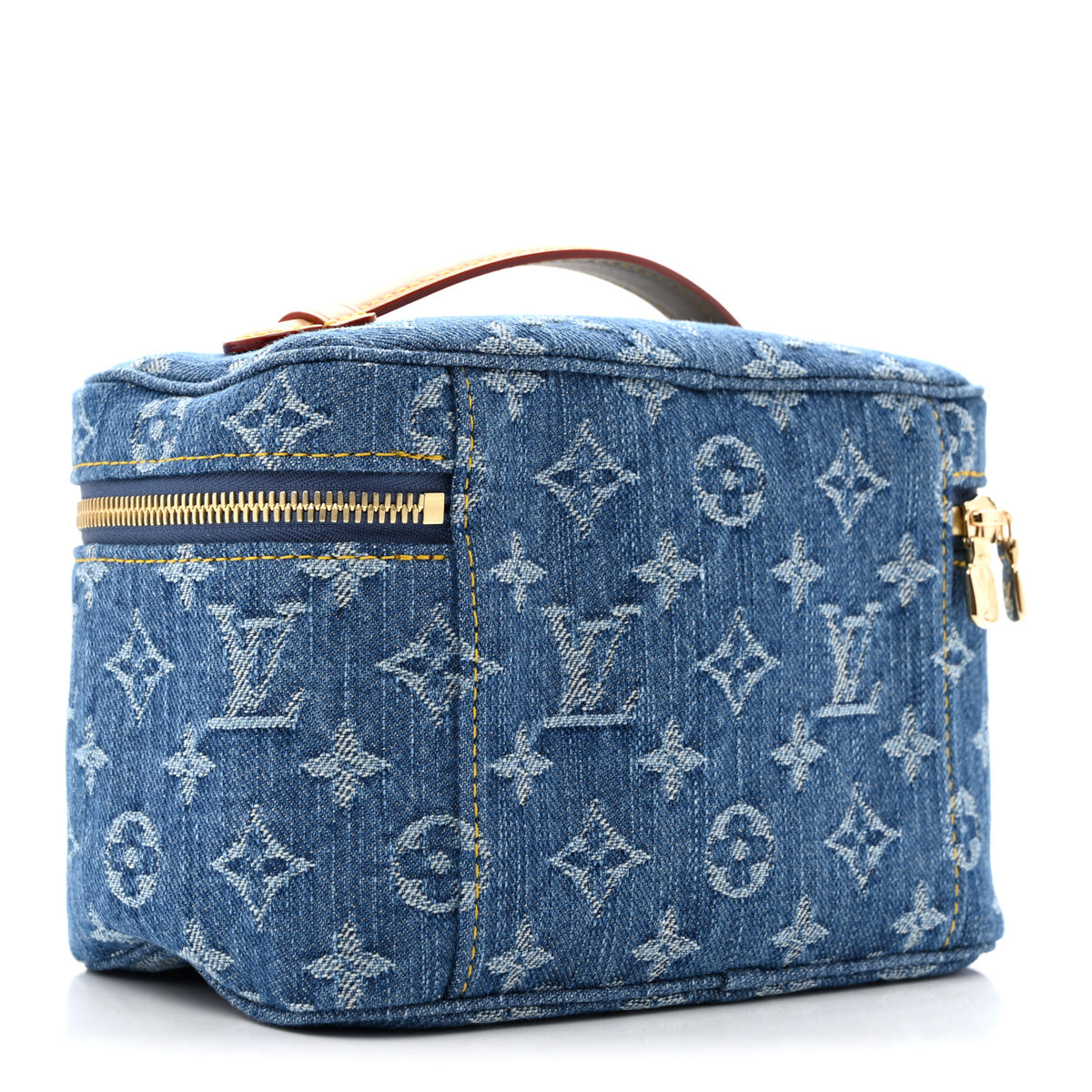 Louis Vuitton Monogram Denim Nice Mini Vanity Blue 3 of 7