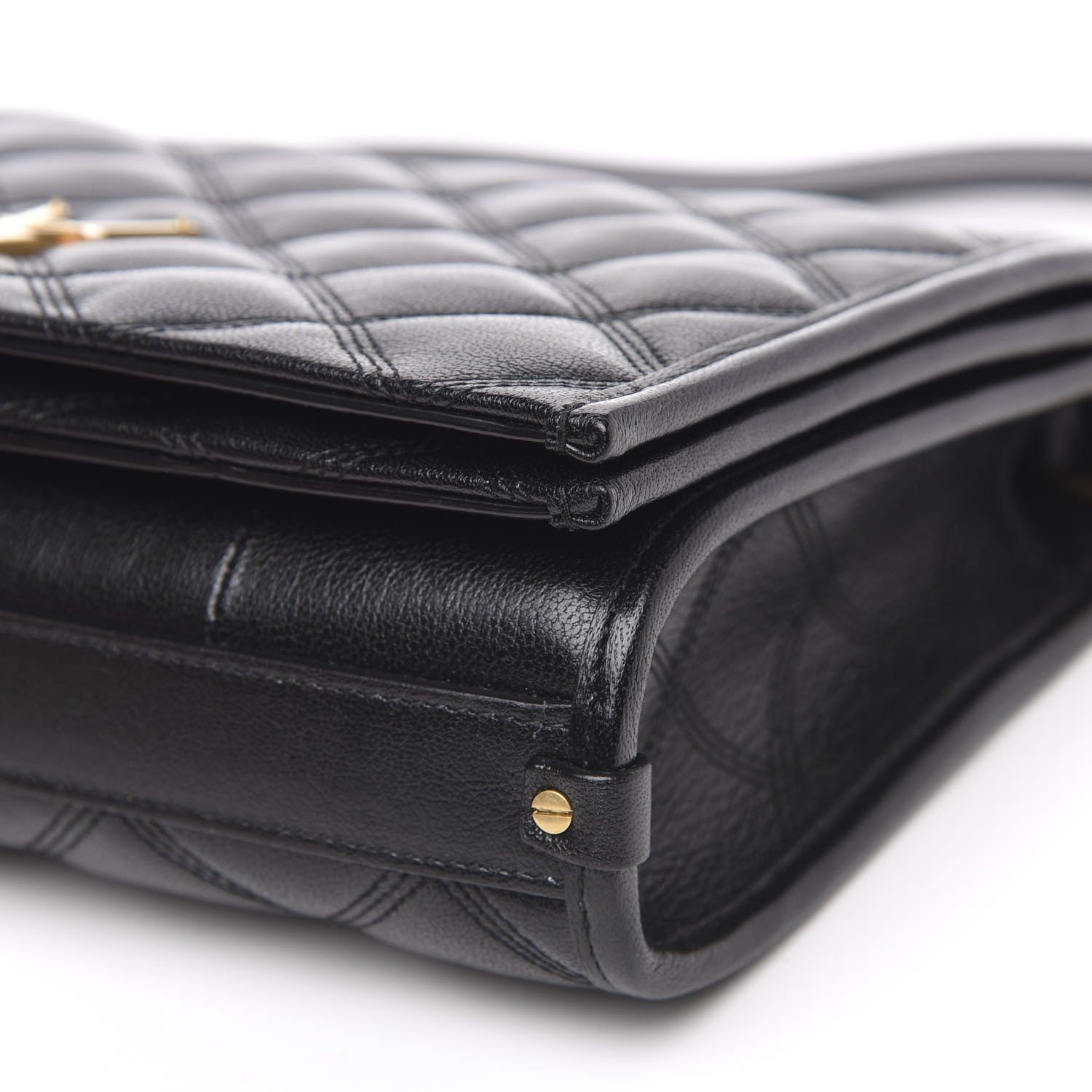 Saint Laurent Lambskin Quilted Mini Becky Chain Bag Black 10 of 10