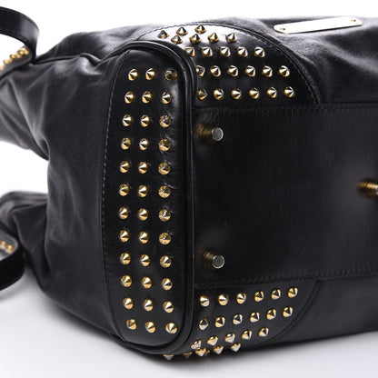 Burberry Lambskin Bridle Studs Small Canterbury Tote Black 9 of 16
