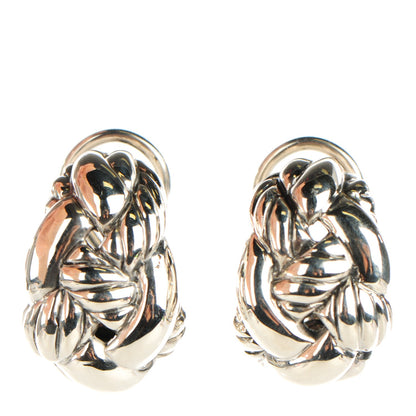 David Yurman Sterling Silver 20mm Cordelia Earrings 1 of 4