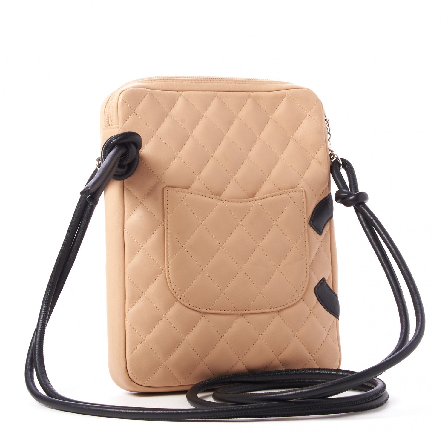 Chanel Calfskin Quilted Medium Cambon Messenger Beige Black 2 of 8