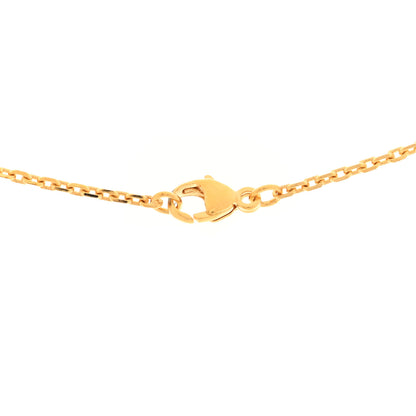 Hermes Lacquered Rose Gold Mini Pop H Pendant Necklace White 5 of 6