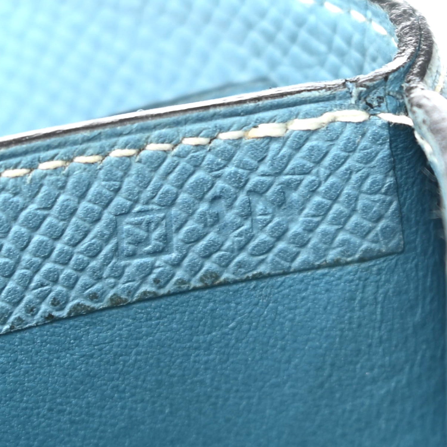 Hermes Epsom Bearn Recto Verso Wallet Blue Jean 7 of 14