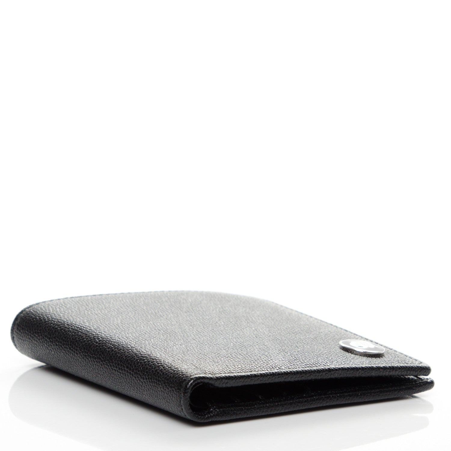 Chanel Grained Calfskin CC Bi-Fold Wallet Black 3 of 8