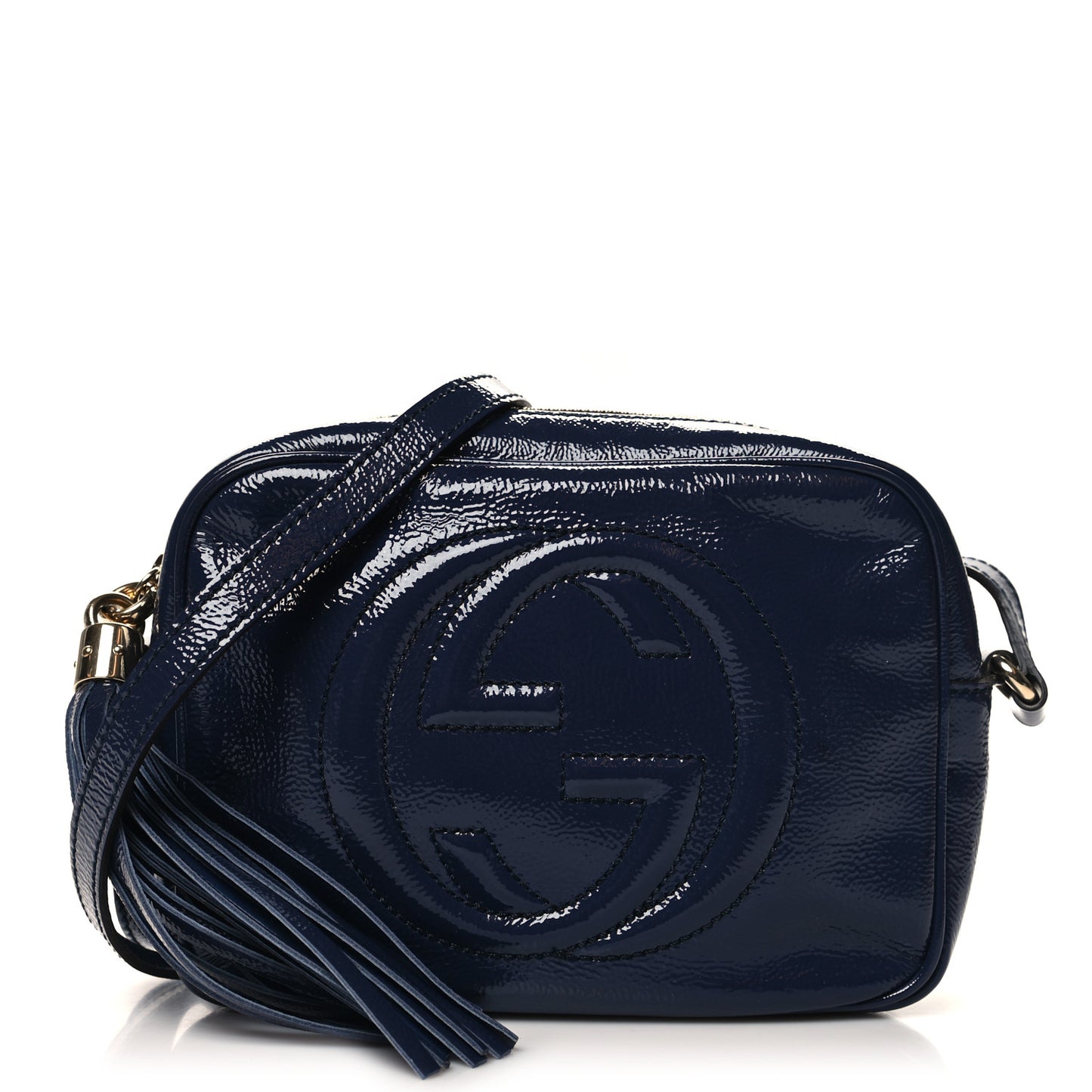 Vernice Naplack Small Soho Disco Bag Uniform Blue