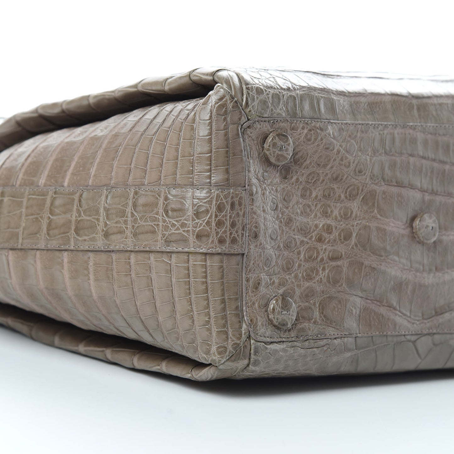 Crocodile Shoulder Bag Taupe