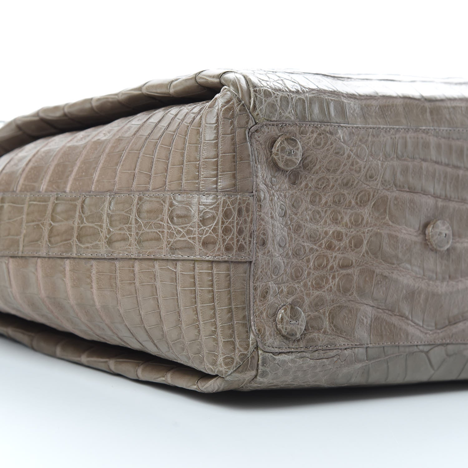 Nancy Gonzalez Crocodile Shoulder Bag Taupe 9 of 11