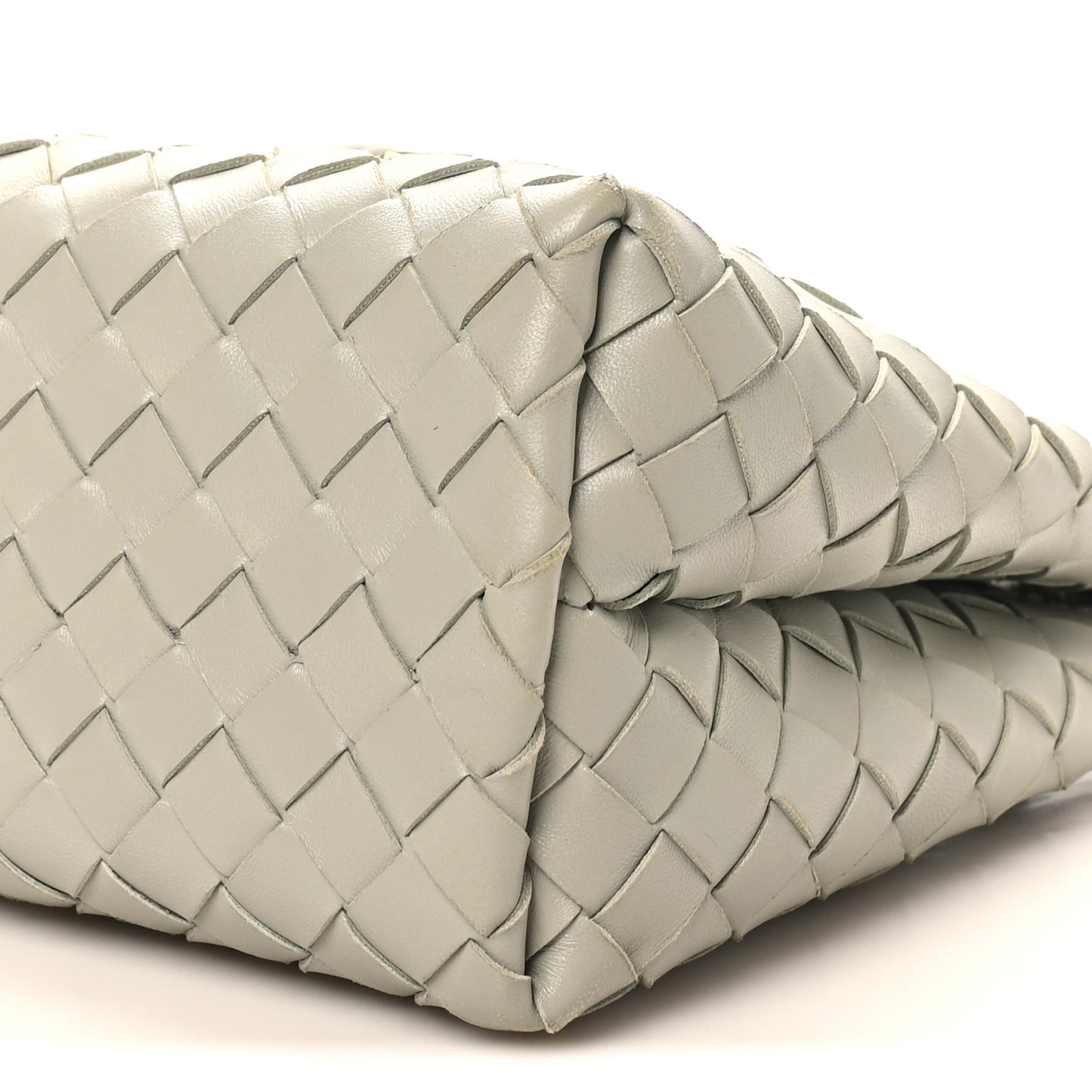 Nappa Intrecciato Small Andiamo Shoulder Bag Agate Grey