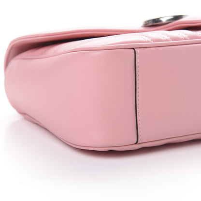 Gucci Calfskin Matelasse Small GG Marmont Shoulder Bag Wild Rose 8 of 12