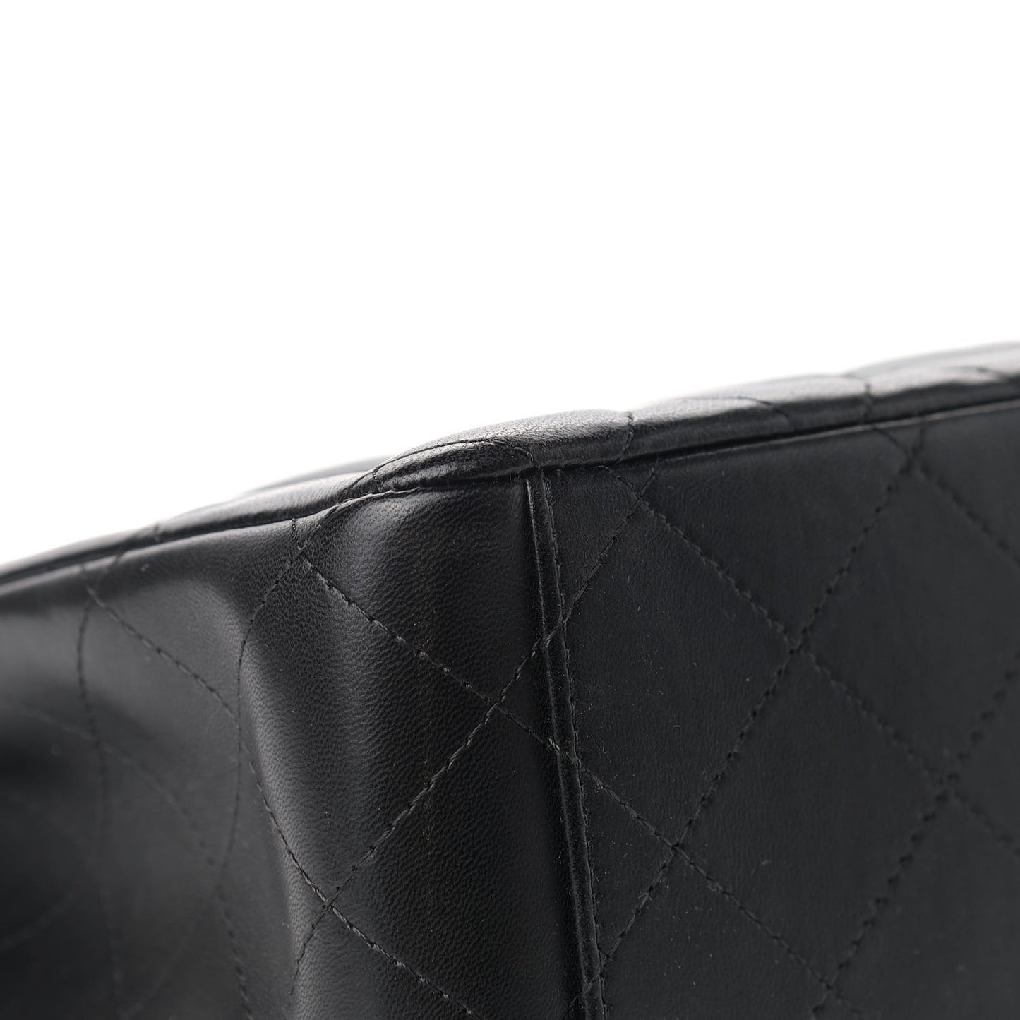 Lambskin Quilted Maxi Double Flap Black