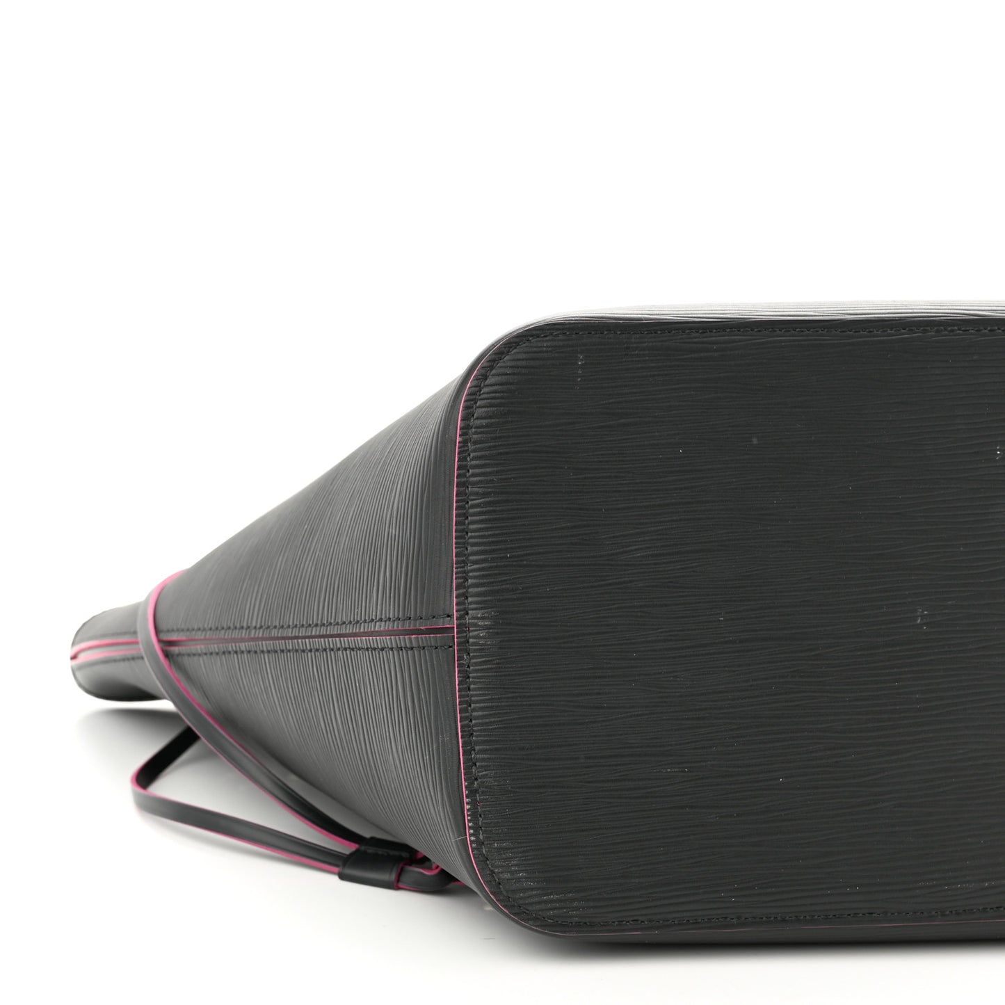 Epi Neverfull MM Black Hot Pink