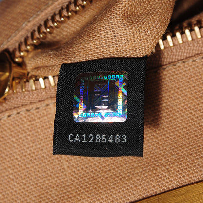 Fendi Cuoio Romano Raffia Selleria Medium Peekaboo Iconic Satchel Blue 12 of 13