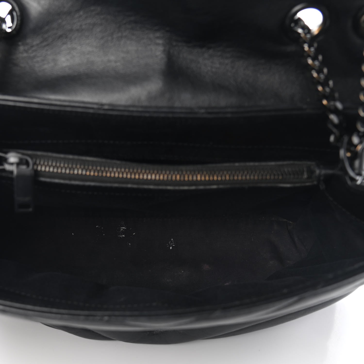 Saint Laurent Calfskin Y Quilted Monogram Medium Loulou Chain Satchel Black 5 of 8
