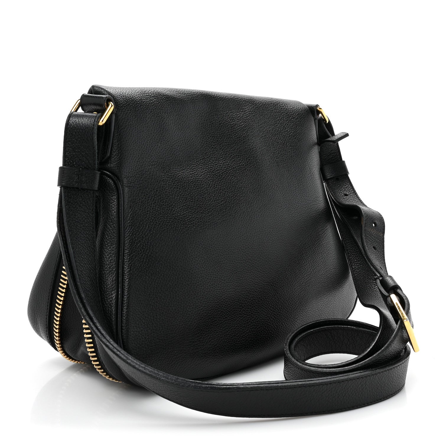 Tom Ford Grained Calfskin Medium Jennifer Crossbody Bag Black 3 of 18