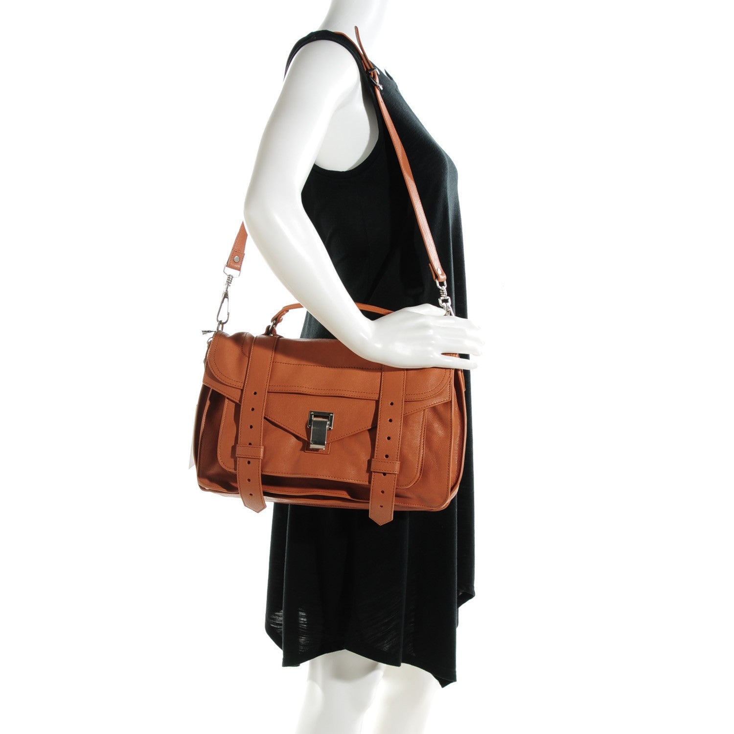 Proenza Schouler Lambskin Medium PS1 Satchel Dune 2 of 8