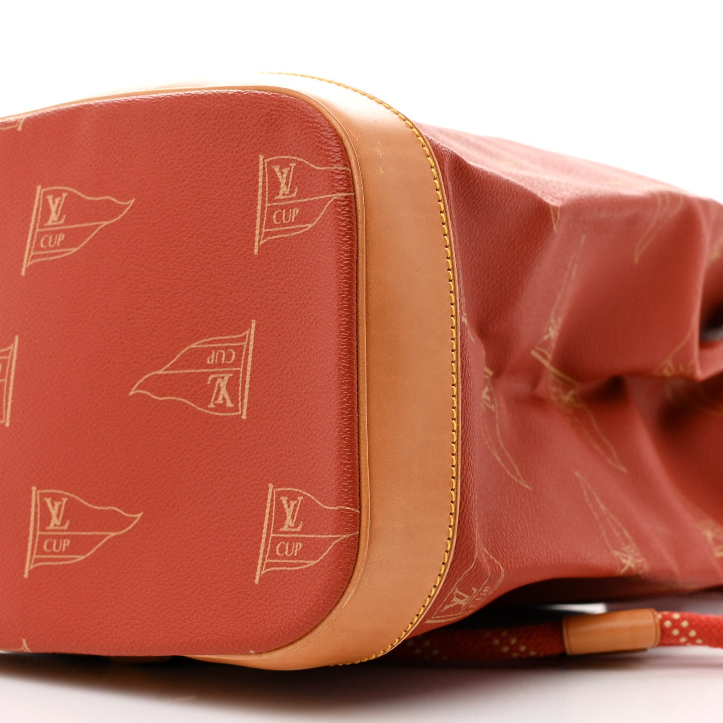 Canvas Americas Cup 1995 Saint Tropez Drawstring Bag Red