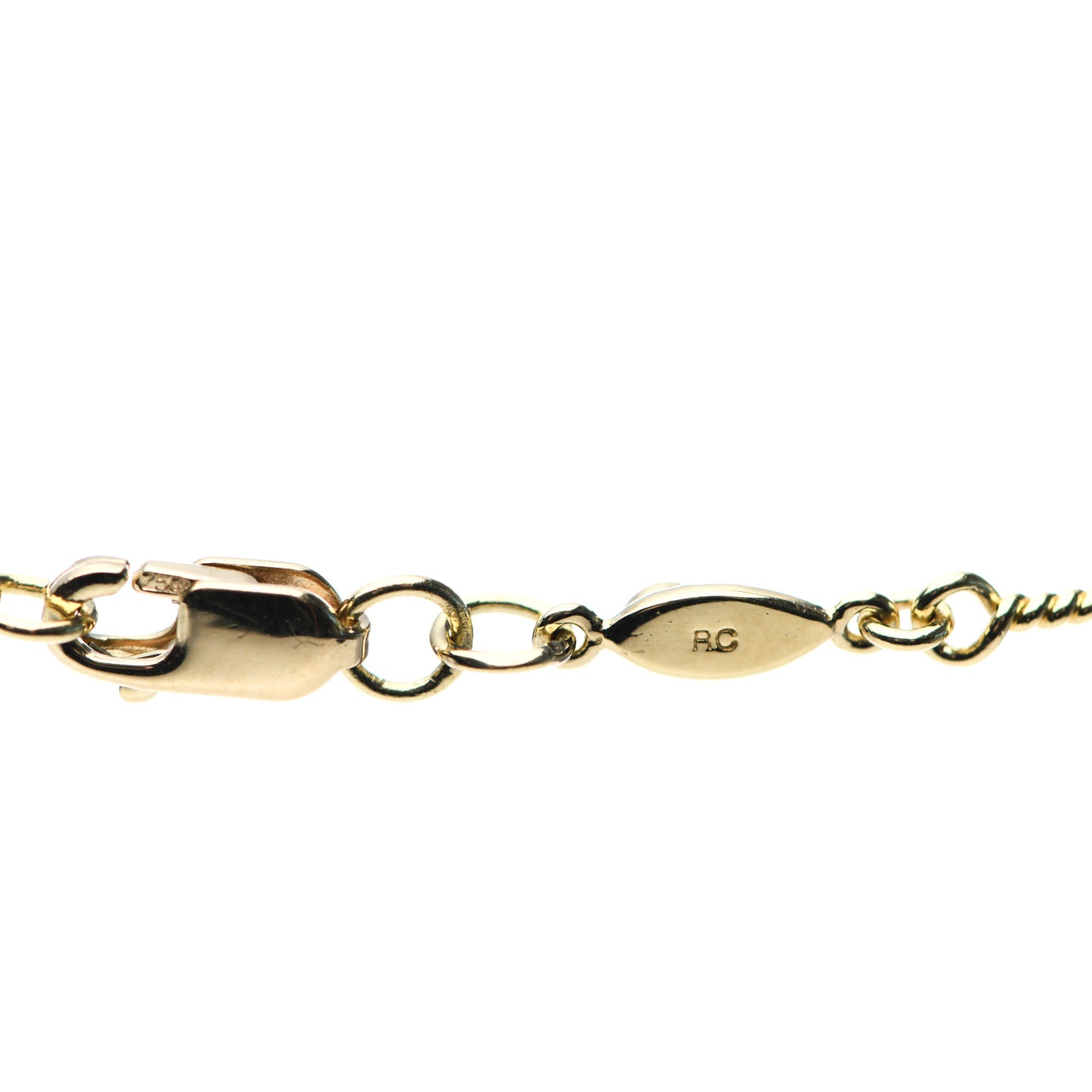 18K Yellow White Gold Diamond By the Inch Seven Station Dog Bone Necklace