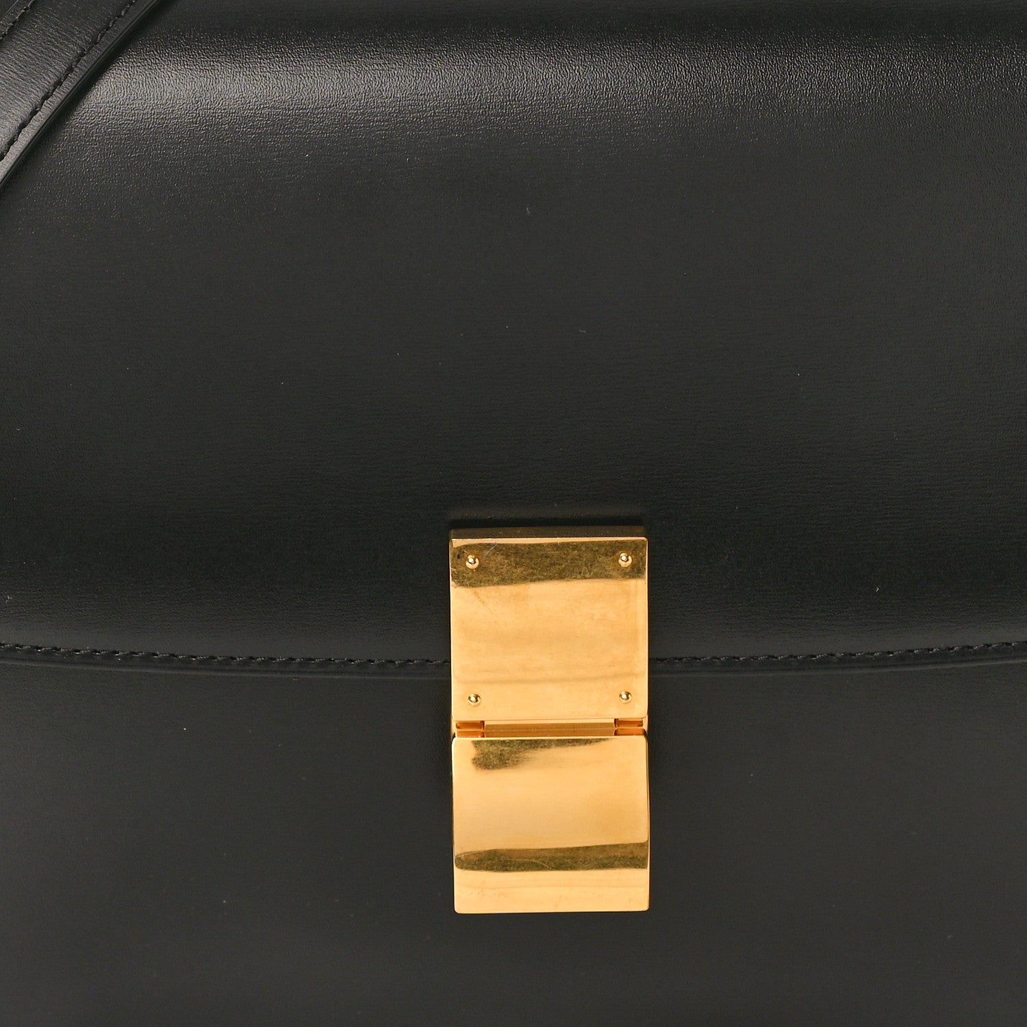 Celine Box Calfskin Medium Classic Box Flap Bag Black 7 of 9
