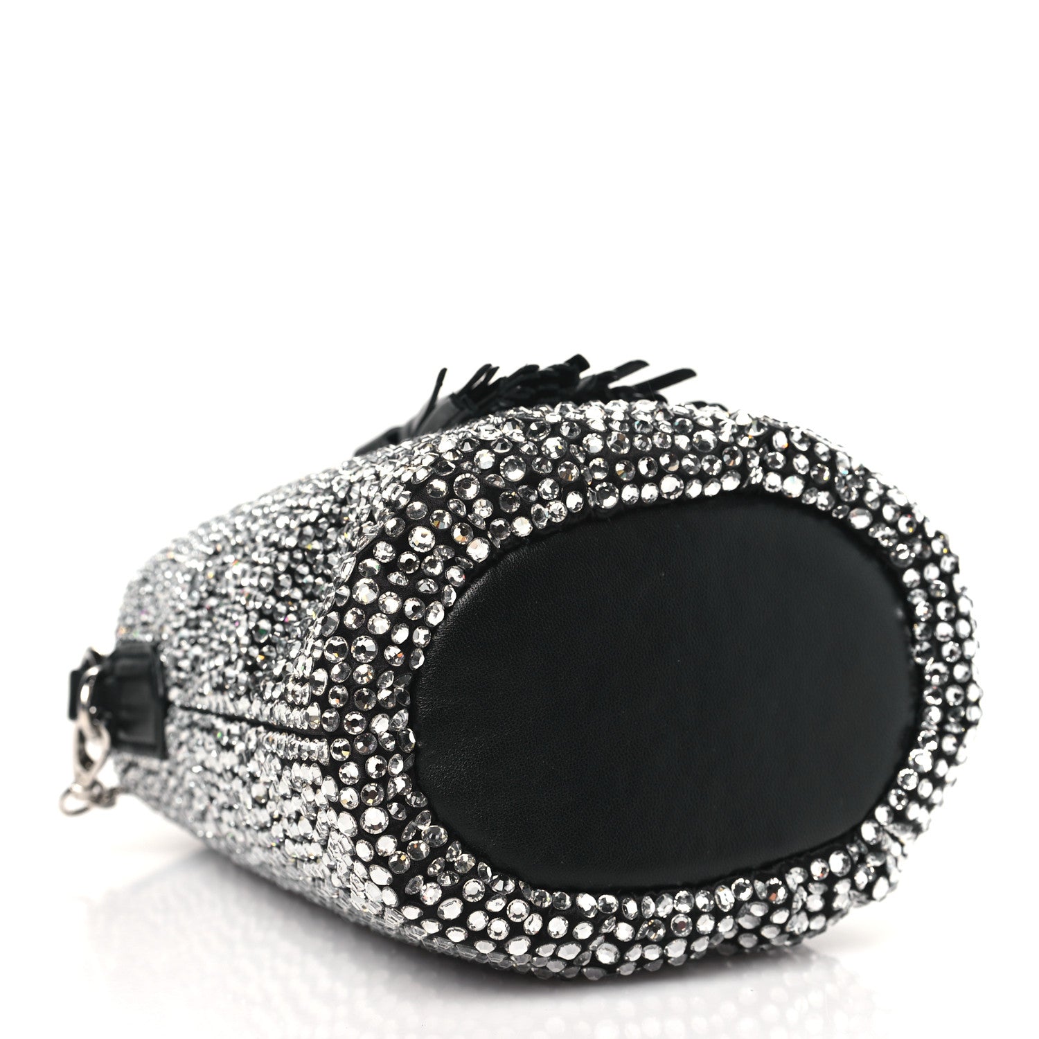 Miu Miu Raso Crystal Starlight Bucket Bag Black 4 of 10