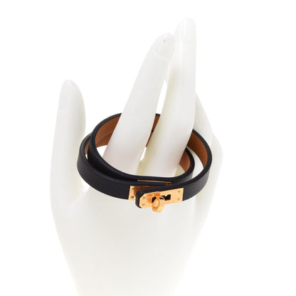 Hermes Box Kelly Double Tour Bracelet T2 Black 2 of 8