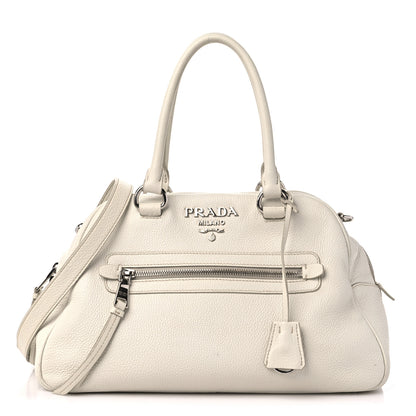 Prada Vitello Phenix Bowling Bag Talco 1 of 21