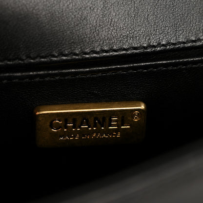 Chanel Galuchat Stingray Small Boy Flap Black 6 of 14