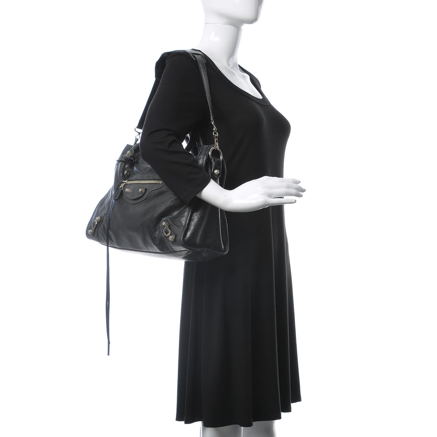 Agneau Giant 12 Silver Hardware City Black