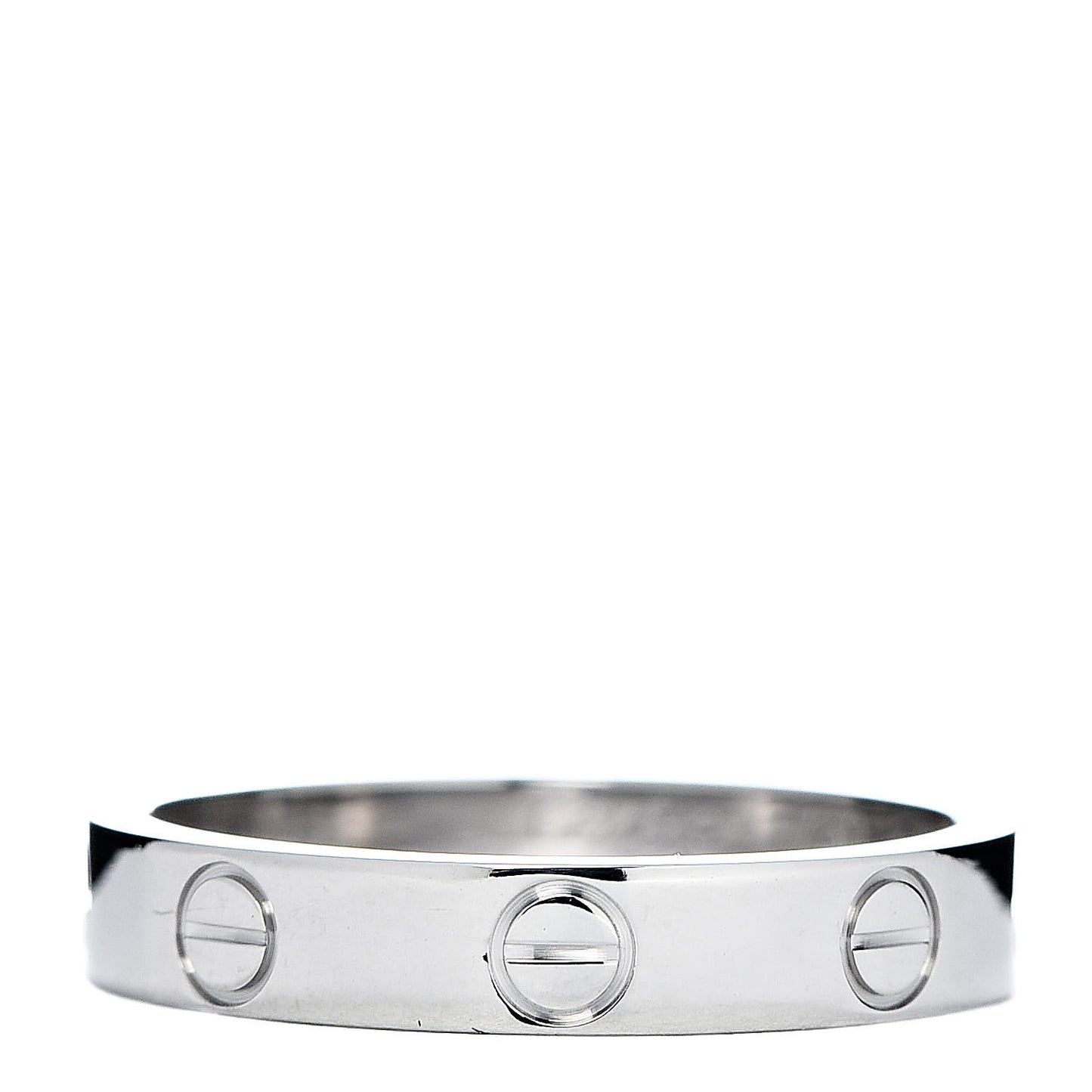 18K White Gold 3.5mm LOVE Wedding Band Ring 51 5.75