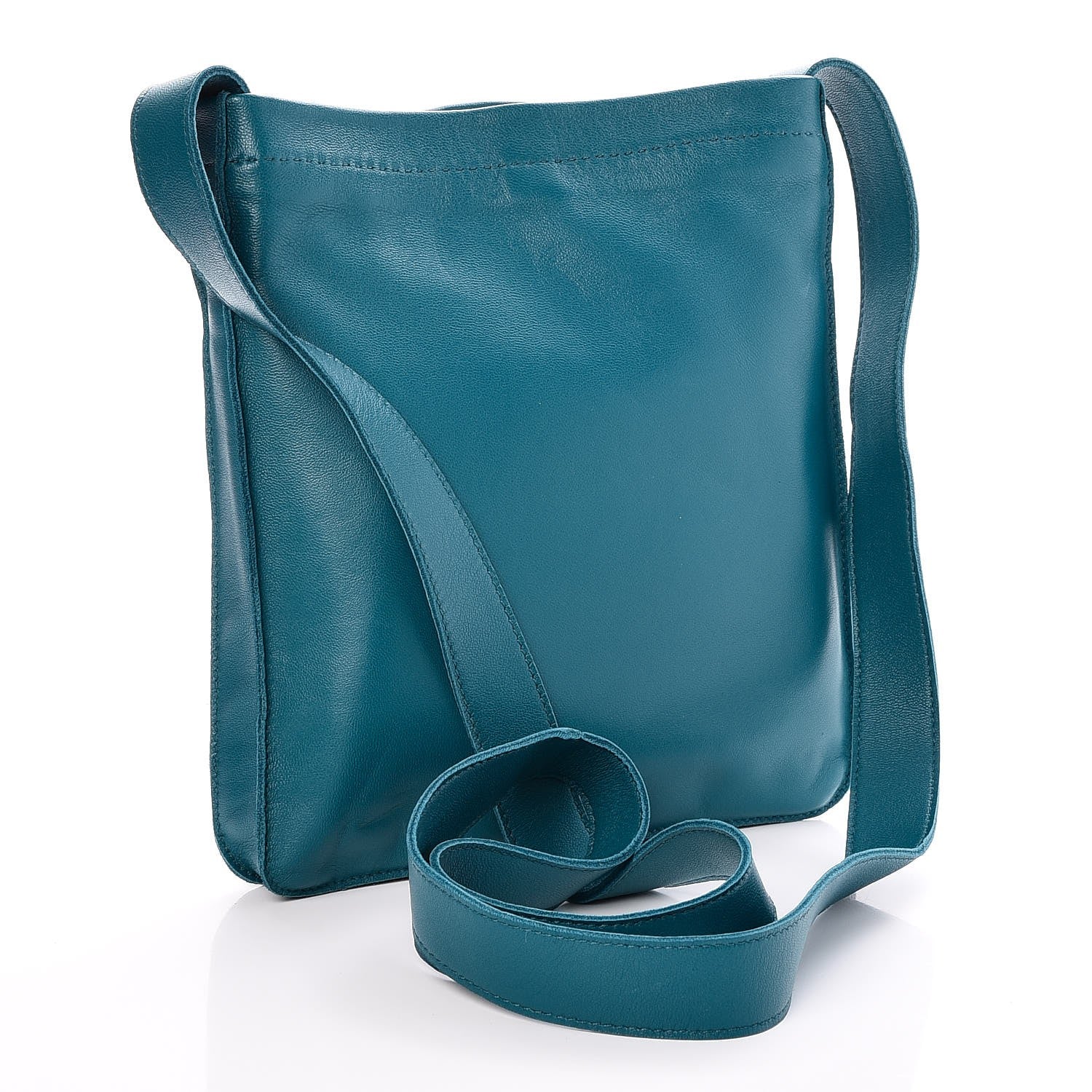 Hermes Lambskin Toudou Perfore Crossbody Bag Bleu Azteque 242784