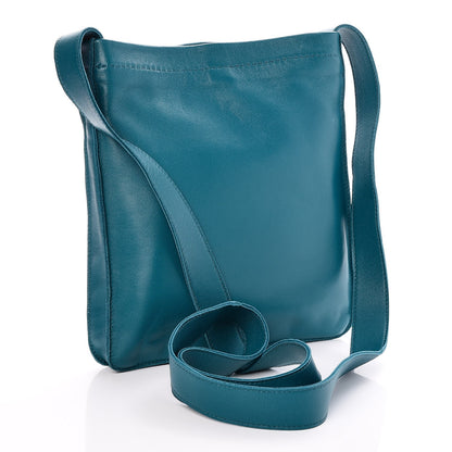 Hermes Lambskin Toudou Perfore Crossbody Bag Bleu Azteque 3 of 7