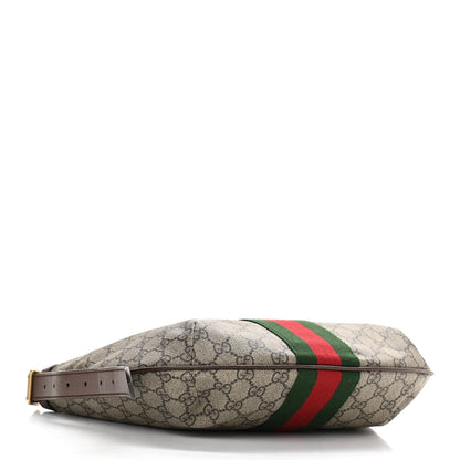 Gucci GG Supreme Monogram Web Small Ophidia Half Moon Hobo Brown 4 of 10