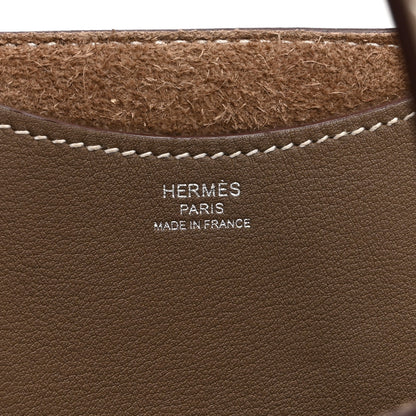 Hermes Taurillon Clemence Swift In-The-Loop 18 Bag Etoupe 6 of 10