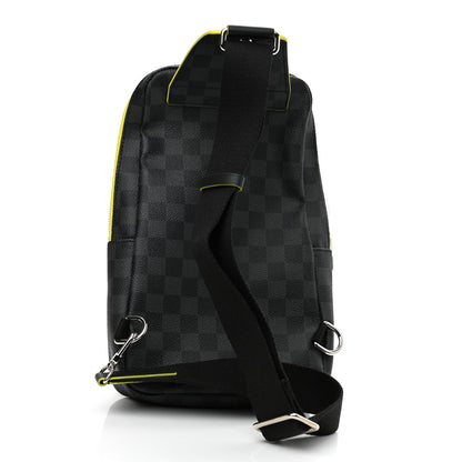 Louis Vuitton Damier Graphite Avenue Sling Backpack Yellow 2 of 7